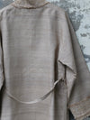 INTO THE EAST 25 Autumn/Winter Tussah Silk Patch Cardigan Jacket ITE-E1DGSS003SD22JK-SHA Sand